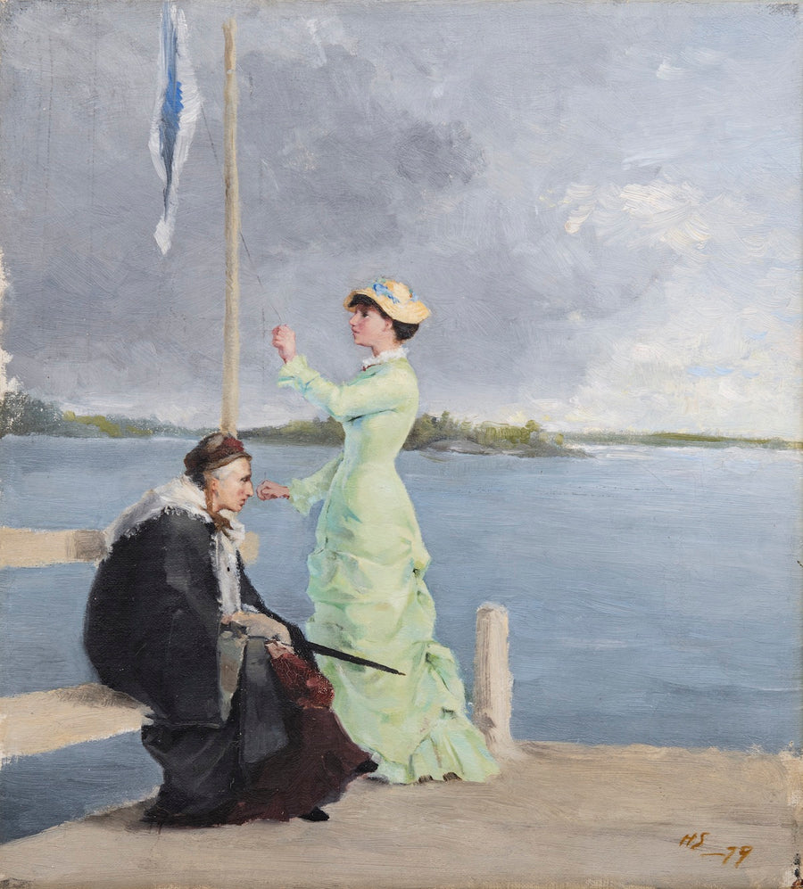 On the Jetty (1879) - Helene Schjerfbeck