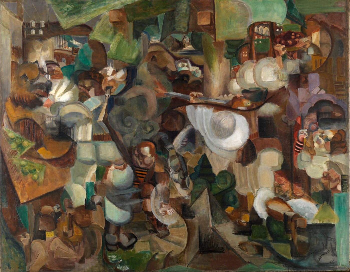 Die Bergbewohner angegriffen von Bären - Henri Le Fauconnier