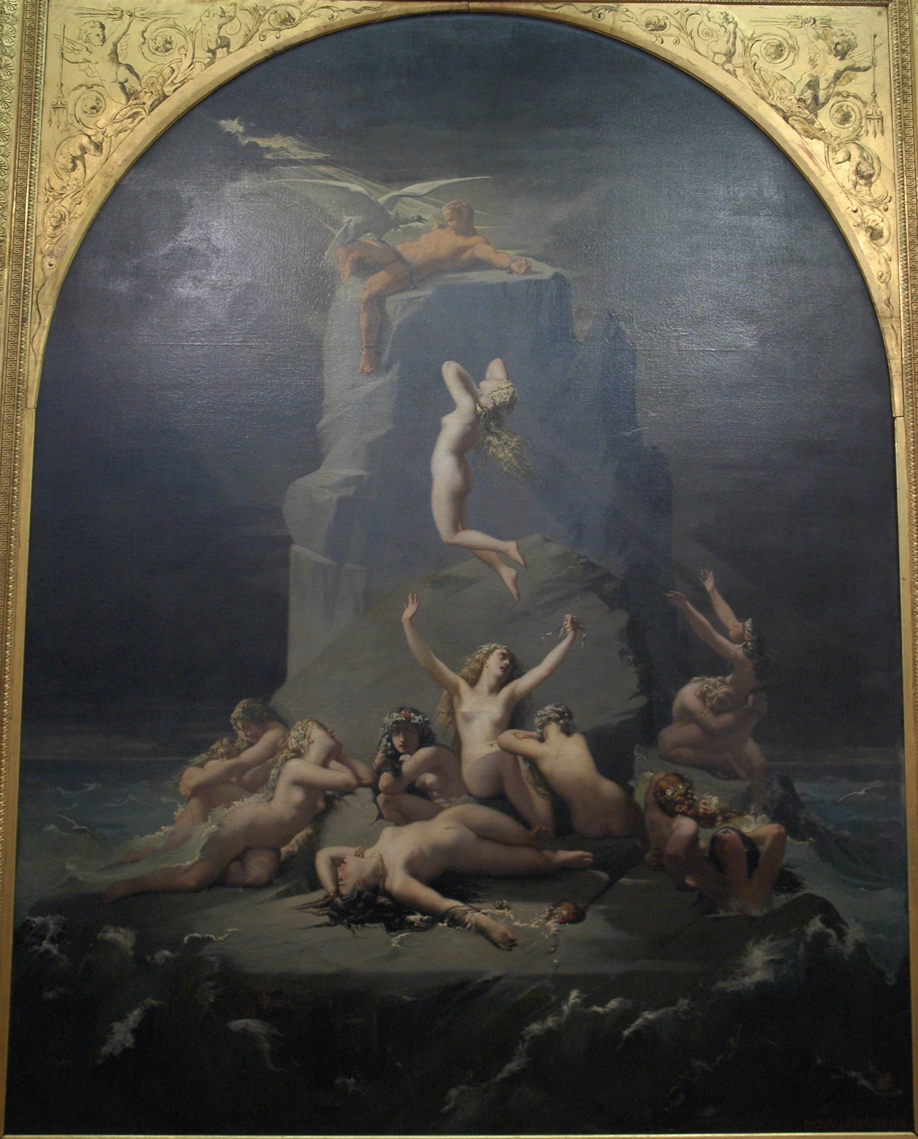 Désolation des Océanides au pied du roc où Prométhée est enchaîné - Henri Lehmann