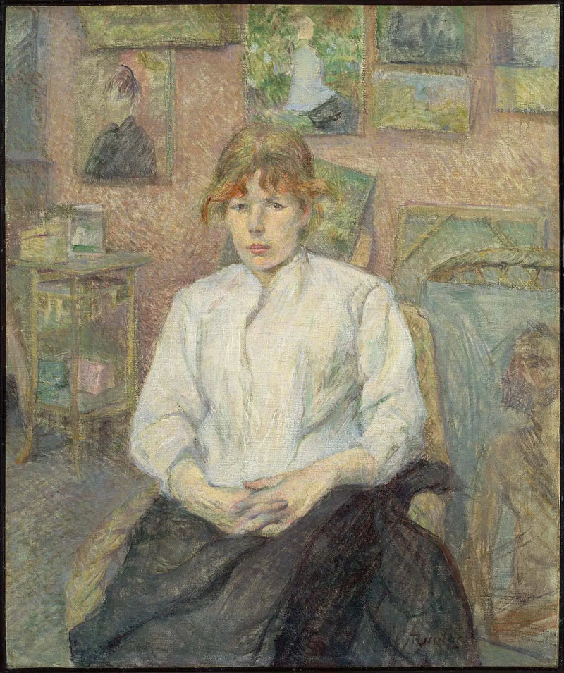 Carmen Gaudin im Atelier des Künstlers - Henri de Toulouse-Lautrec