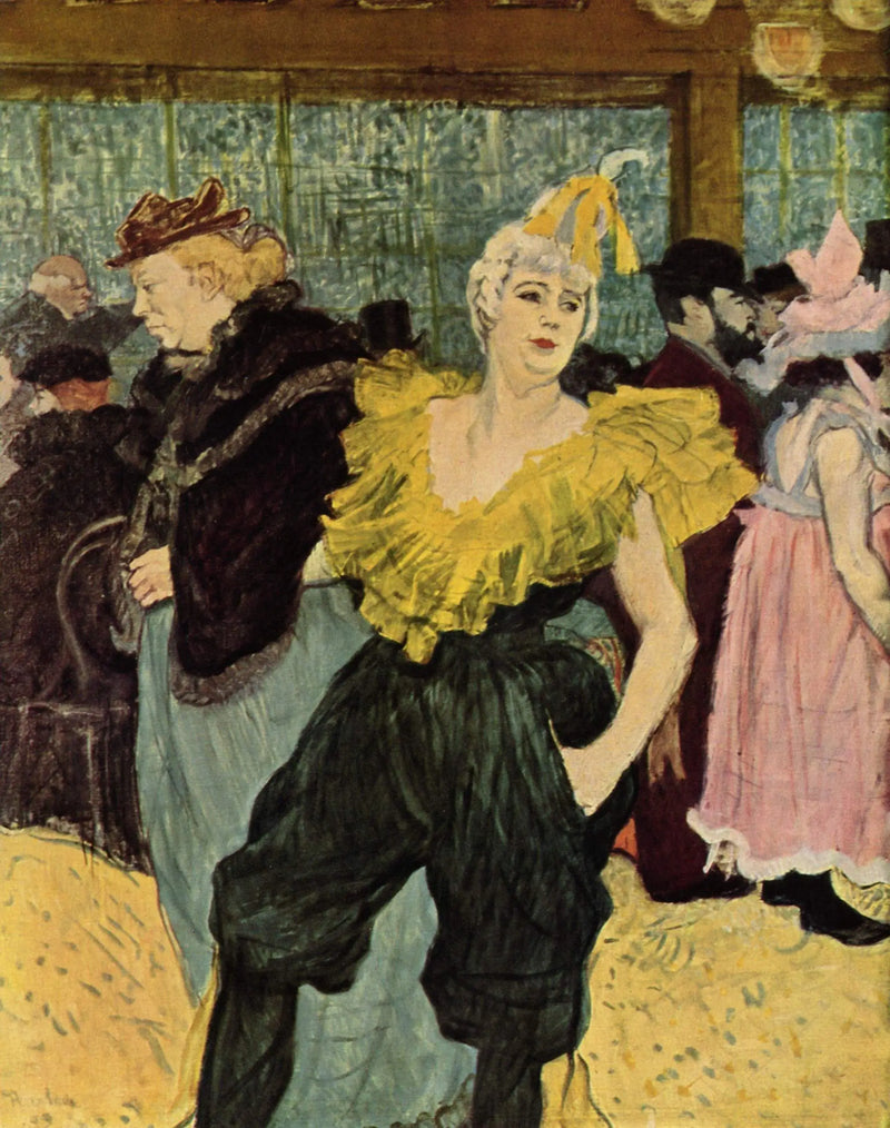 Im Moulin-Rouge: Die Clownin Cha-U-Kao - Henri de Toulouse-Lautrec