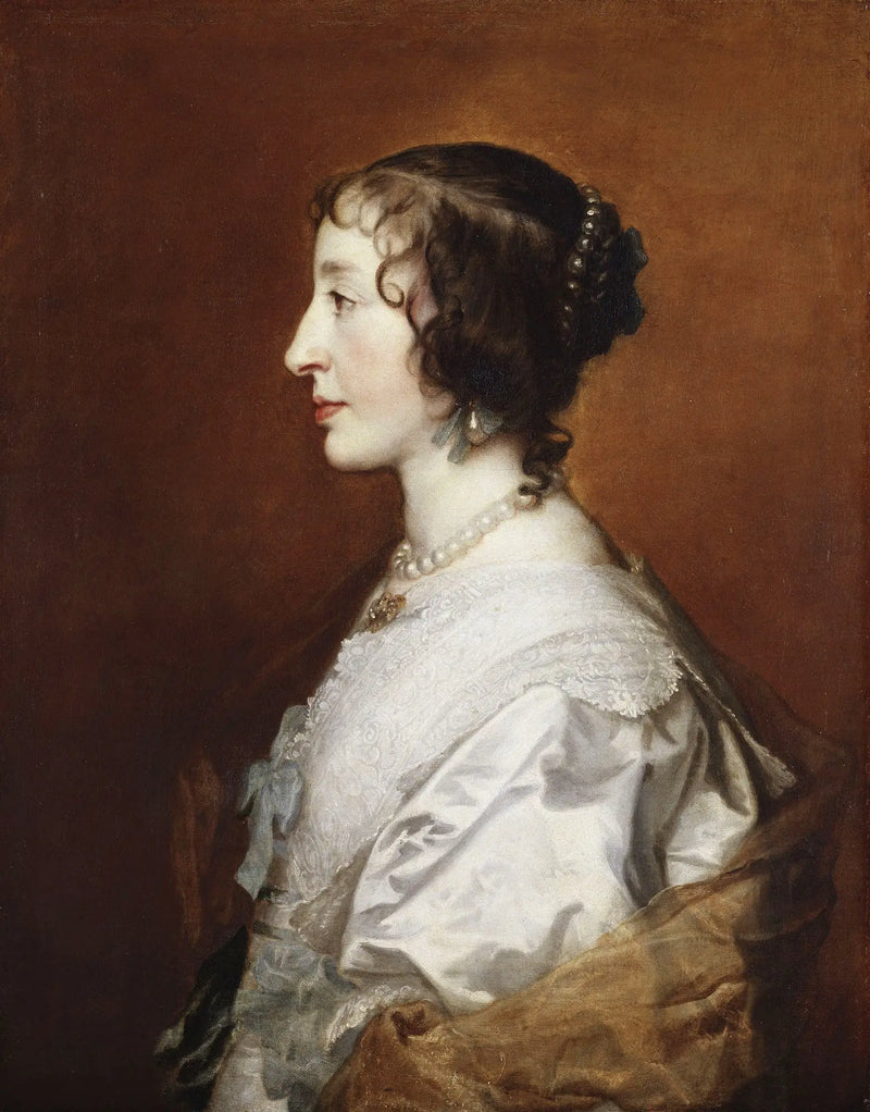 Die Königin Henriette Marie (1609-1669) - Antoine van Dyck