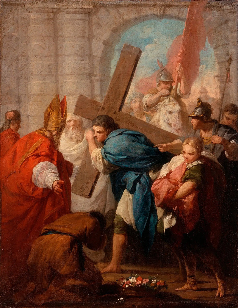 Héraclius trägt das Kreuz - Pierre Subleyras