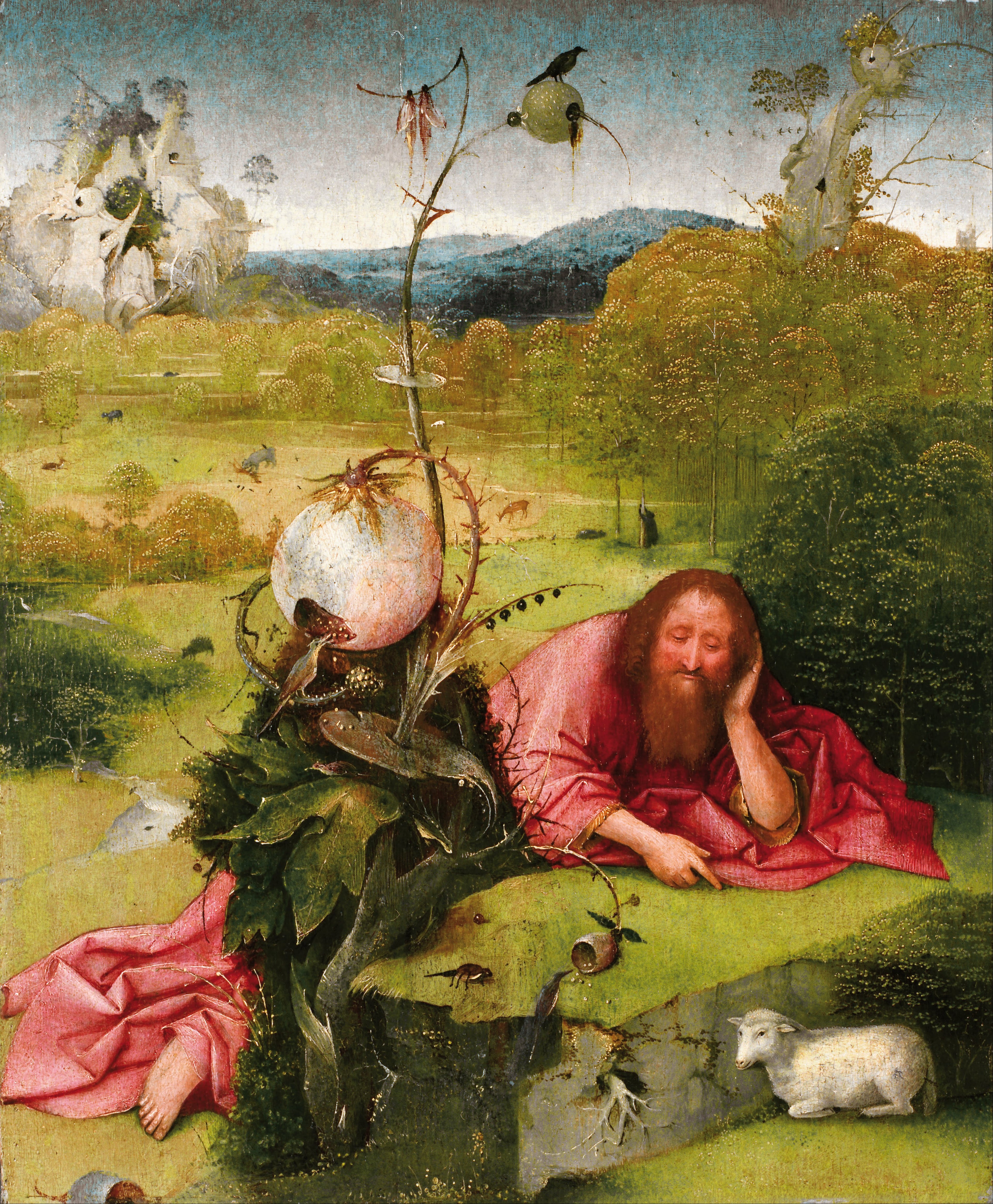 Johannes der Täufer in der Wüste - Hieronymus Bosch