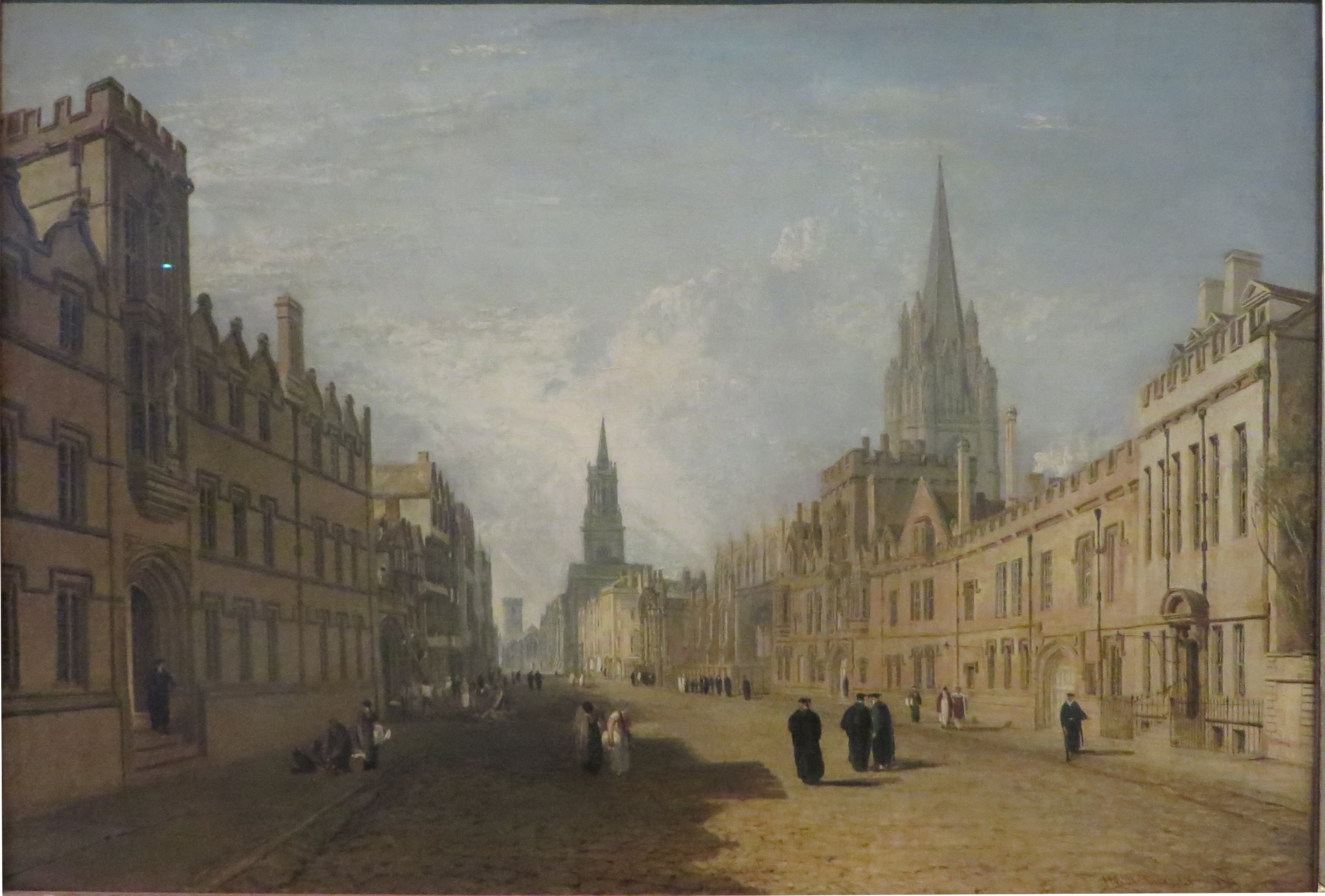 Reproduction du tableau « High Street, Oxford - J. M. W. Turner » par Alpha Reproduction en peinture à l’huile