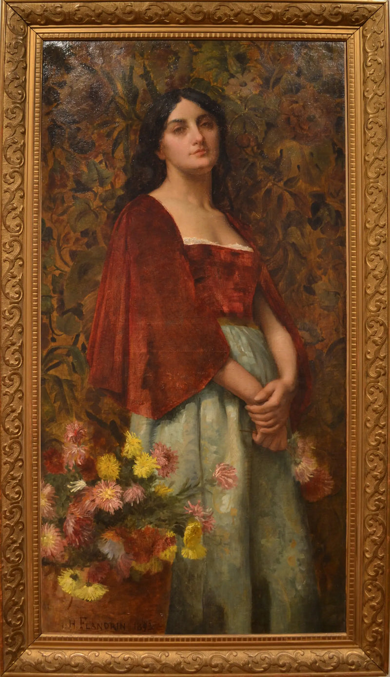 Porträt einer Italienerin - Hippolyte Flandrin