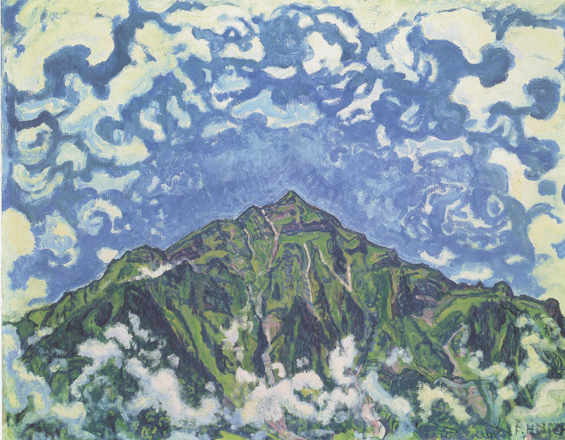 Mont Niesen von Heustrich gesehen - Ferdinand Hodler