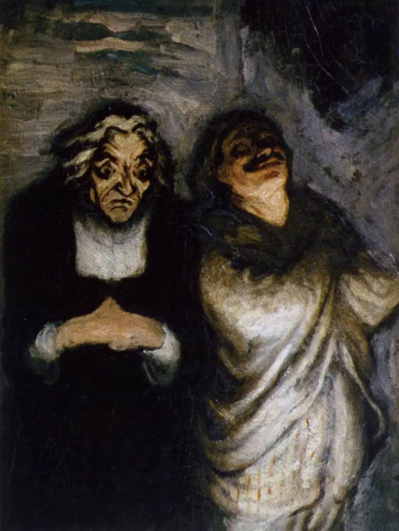 Komödieszene - Honoré Daumier