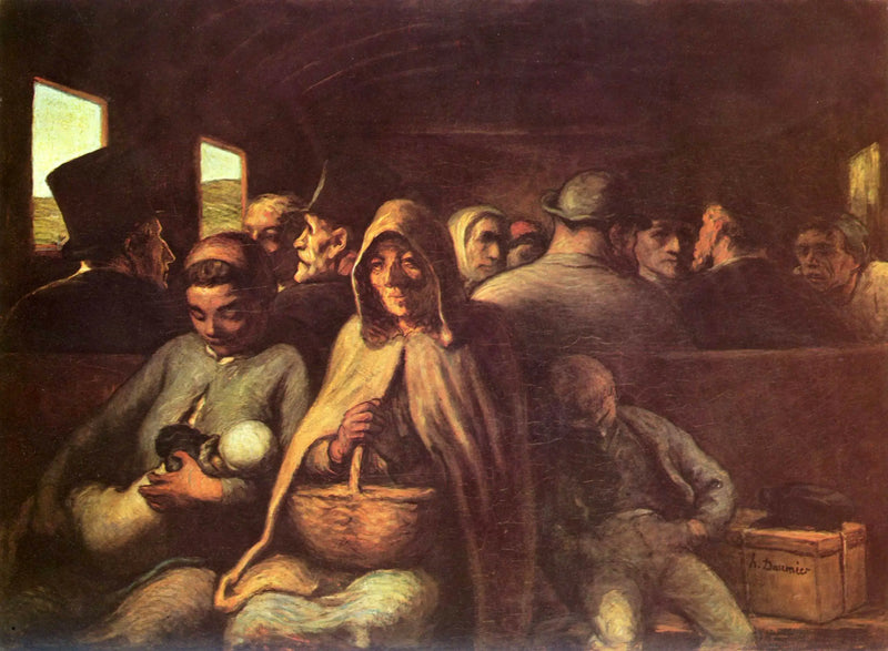 Der Wagon der dritten Klasse - Honoré Daumier