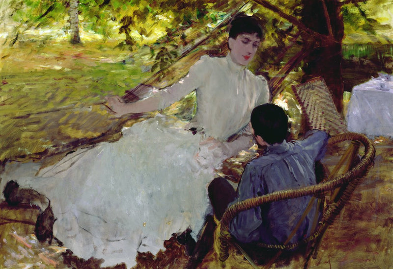 Auf der Hängematte - II - Giuseppe De Nittis