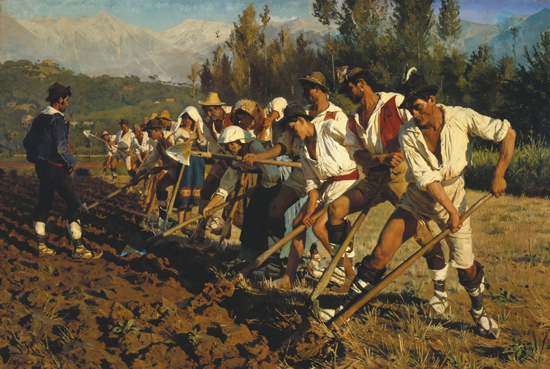 Italienische Landarbeiter. Abruzzen - Peder Severin Krøyer