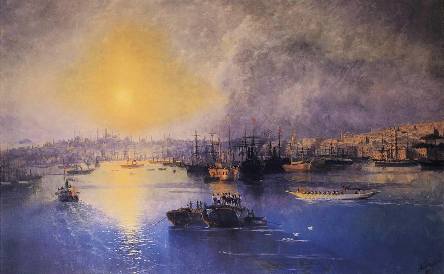 Coucher de soleil à Constantinople - Ivan Aïvazovski - Alpha Reproduction