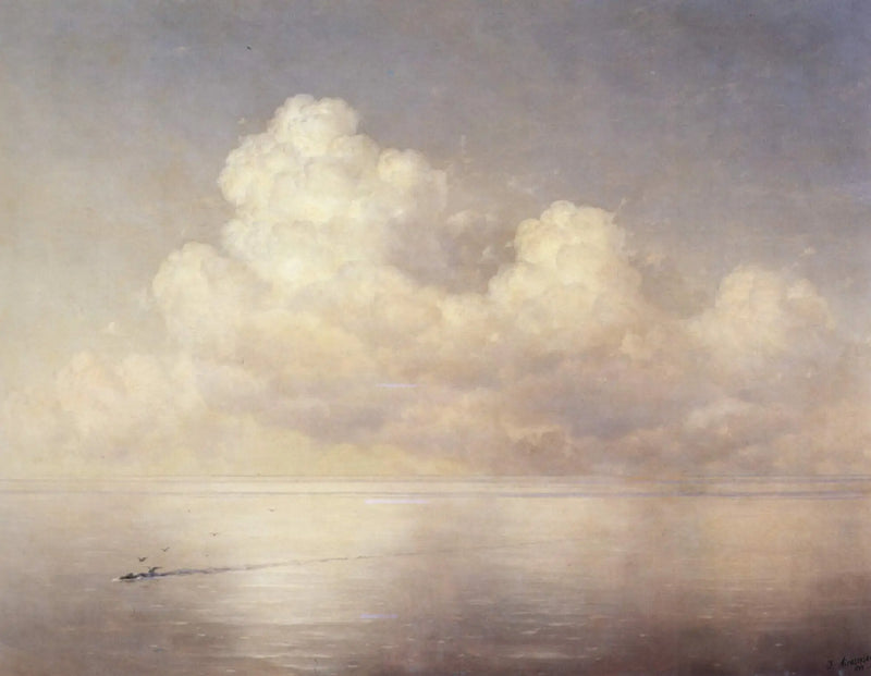 Wolken über dem Meer, ruhig - Ivan Aïvazovski