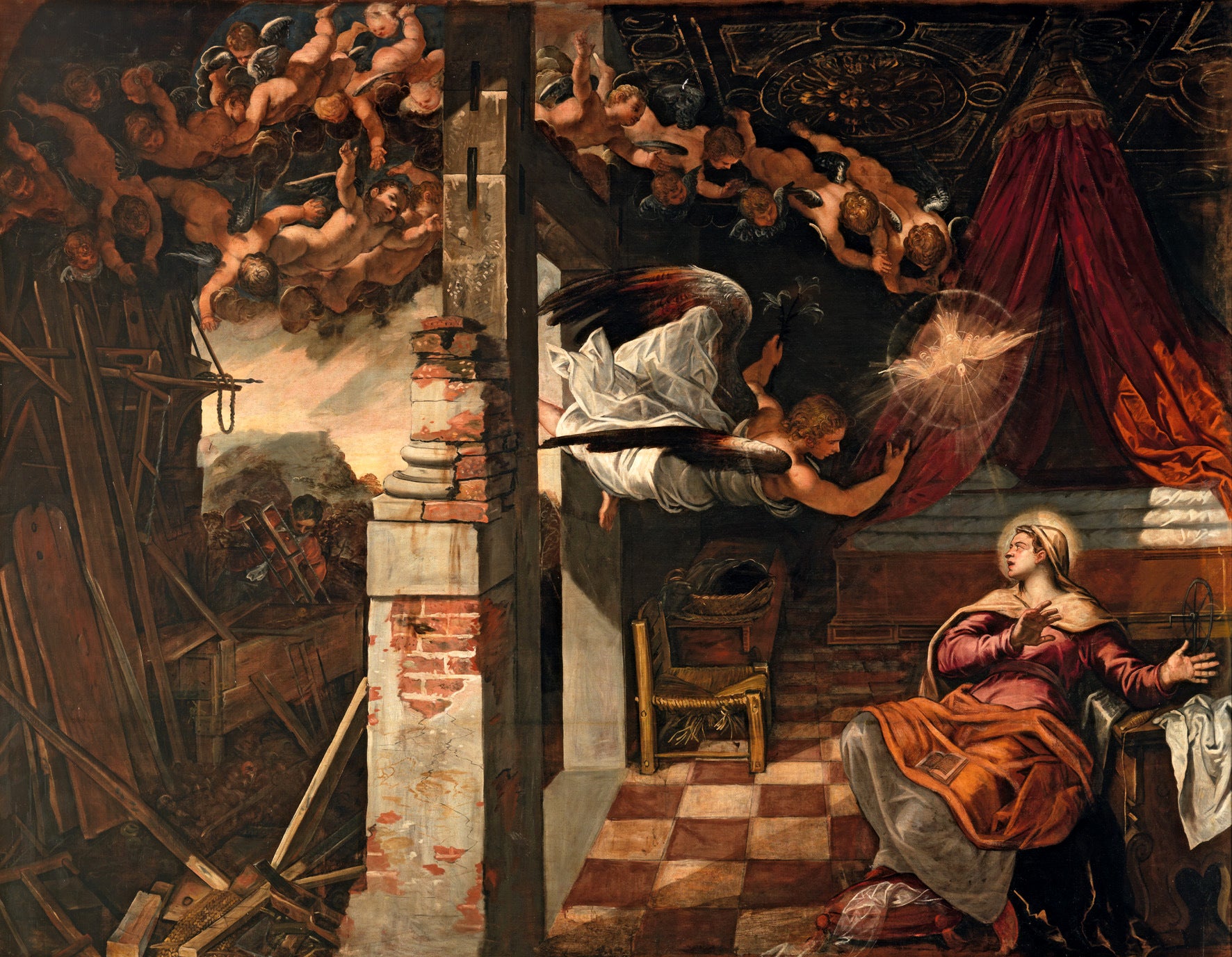 Annonciation - Jacopo Tintoretto - Alpha Reproduction