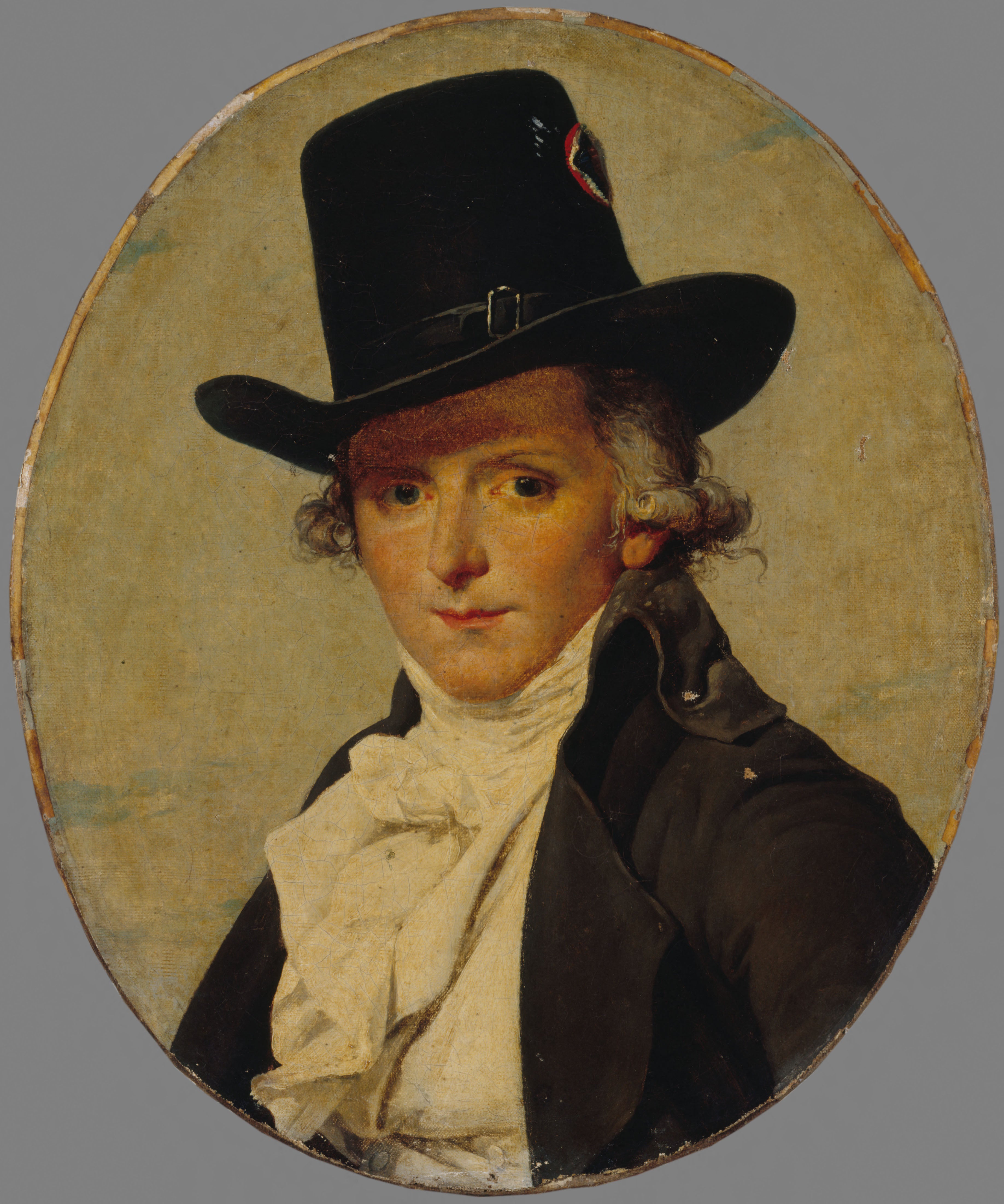 Reproduction du tableau « Portrait de Pierre Sériziat (1757-1847), beau-frère de David - Jacques-Louis David » par Alpha Reproduction en peinture à l’huile