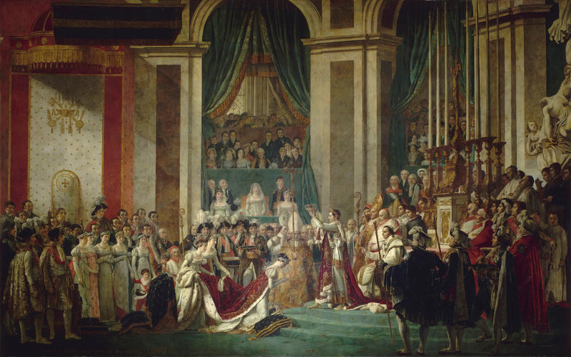 Krönung des Kaisers Napoleon I. und Krönung der Kaiserin Joséphine - Jacques-Louis David