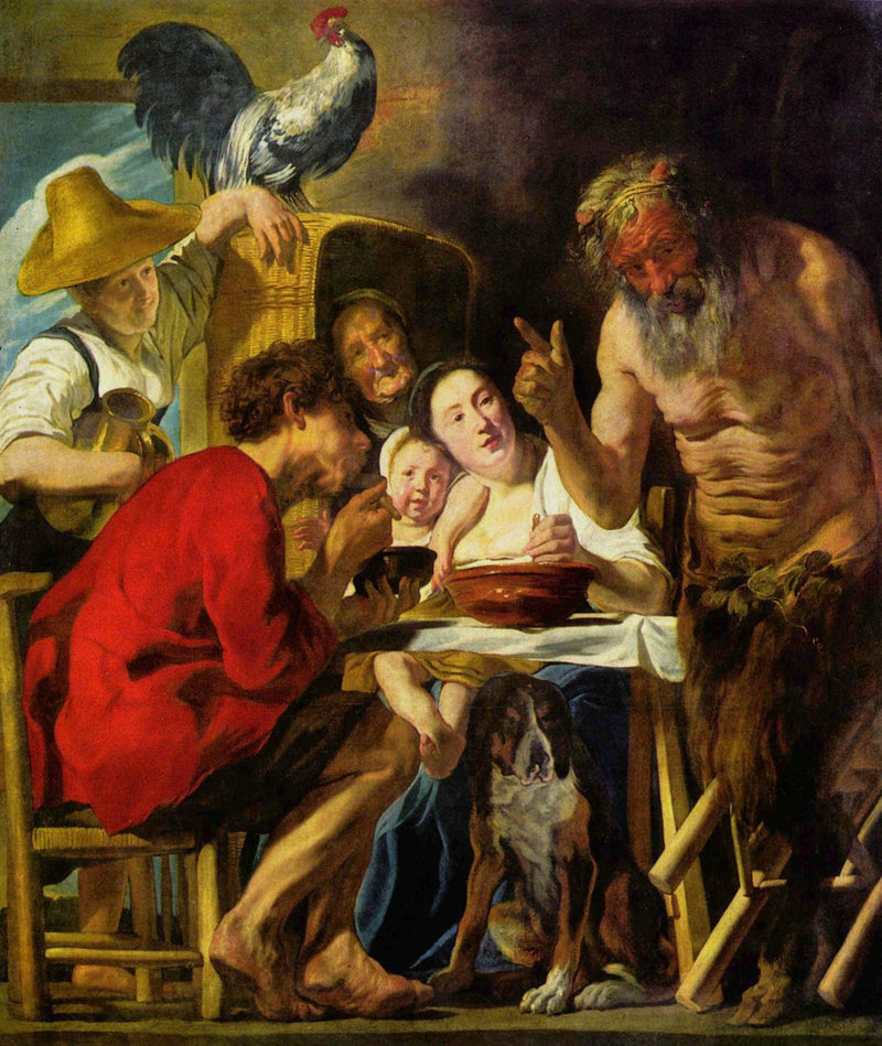 Le Satyre et le Paysan - Jacob Jordaens1