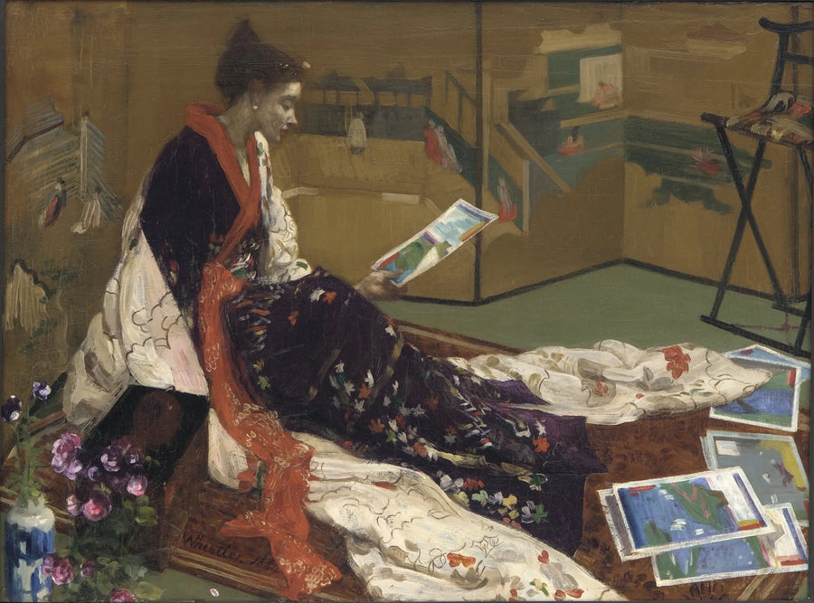 Caprice in Violett und Gold: Der Goldschirm - James Abbott McNeill Whistler