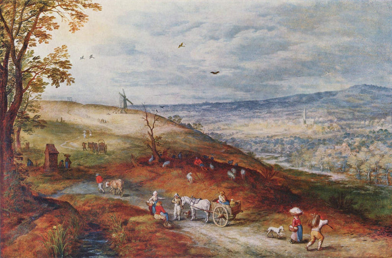 Paysage avec moulin à vent - Jan Brueghel l'Ancien