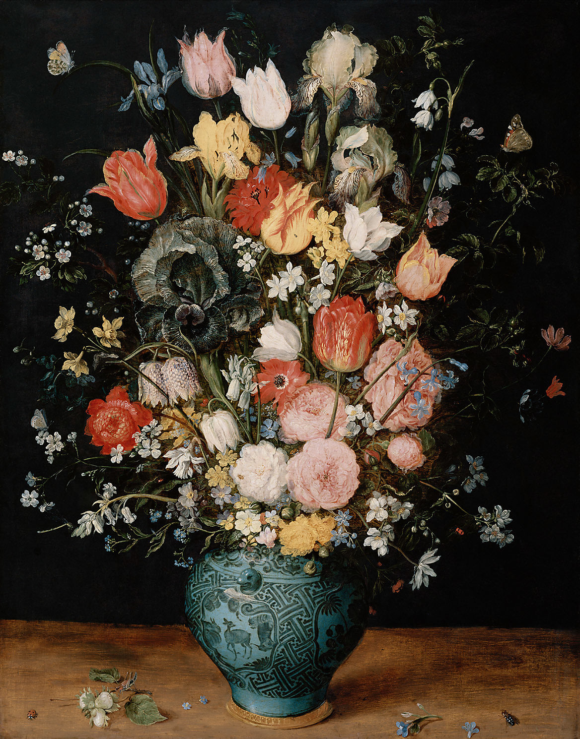 Fleurs dans un vase - Jan Brueghel l'Ancien