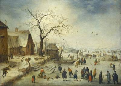 Village en hiver - Jan Brueghel le Jeune