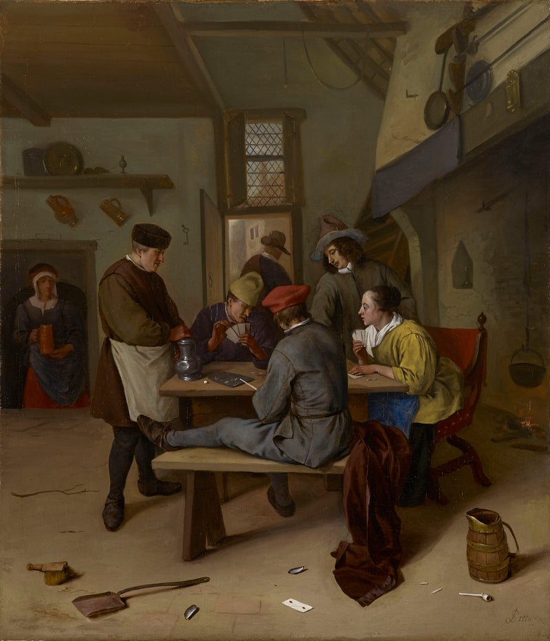 Des joueurs de cartes dans une taverne - Jan Steen
