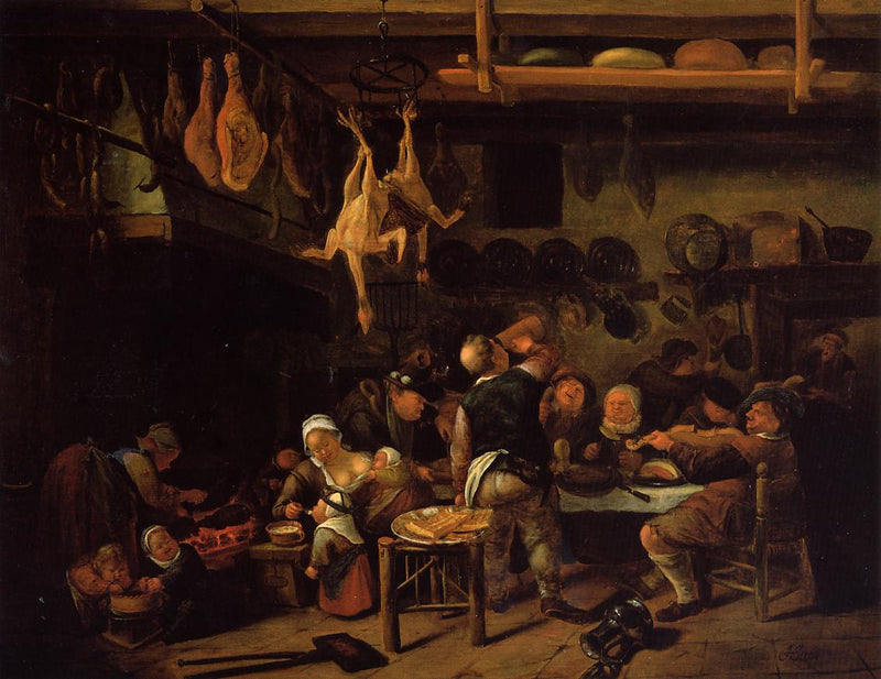 La cuisine grasse - Jan Steen