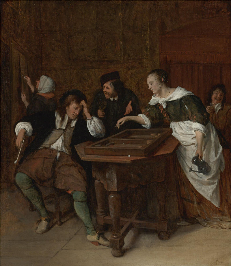 Les Joueurs de trictrac - Jan Steen