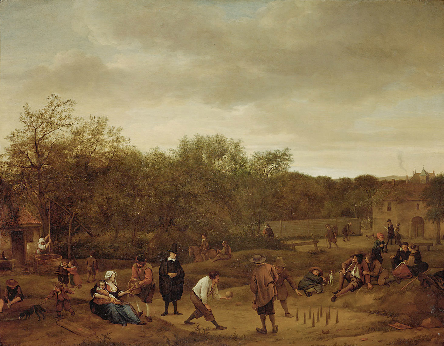 Des paysans jouant aux quilles - Jan Steen