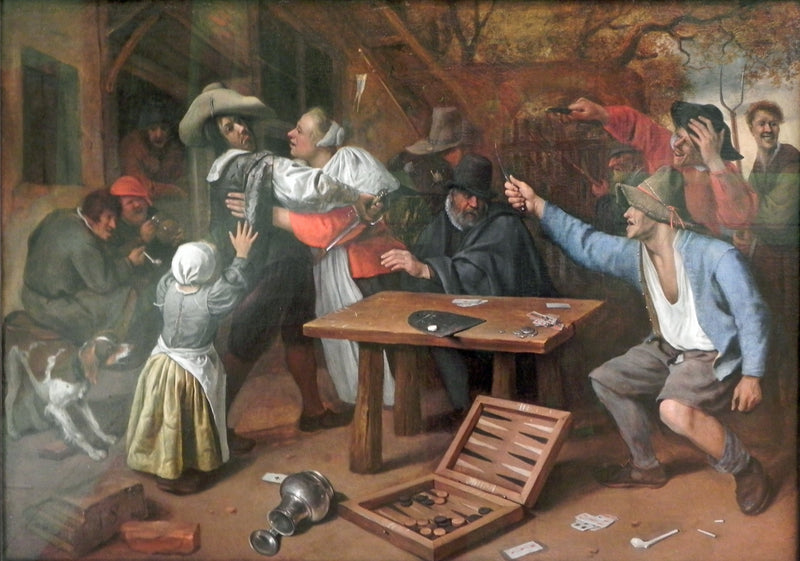 Querelle de joueurs - Jan Steen