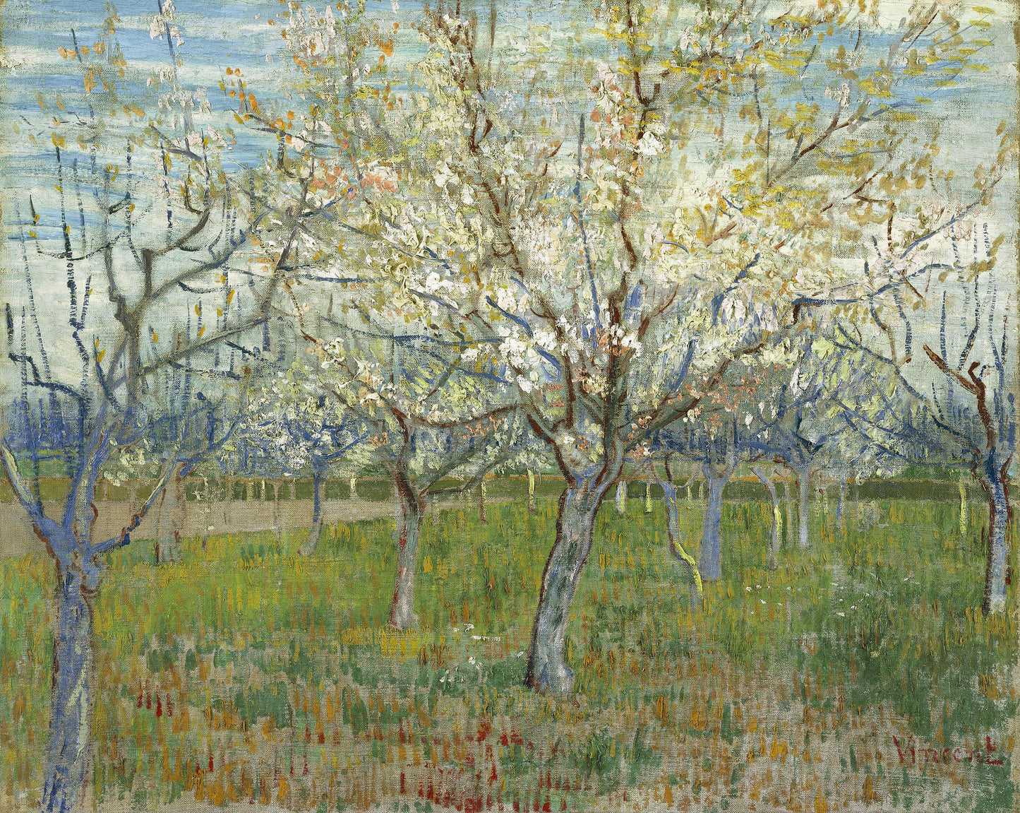 🌸 Blühender Obstgarten – Vincent van Gogh (1888)