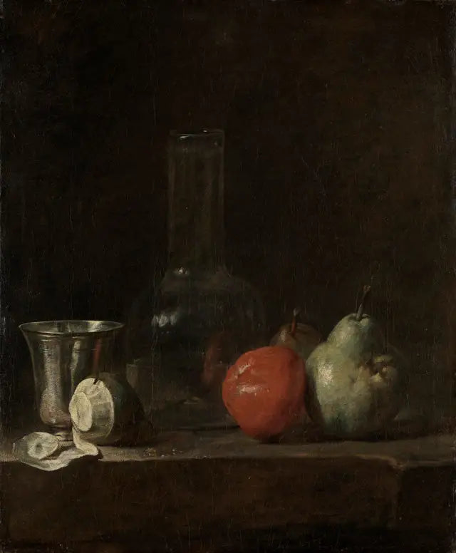 Stillleben mit Früchten und einer Glasvase - Jean Siméon Chardin