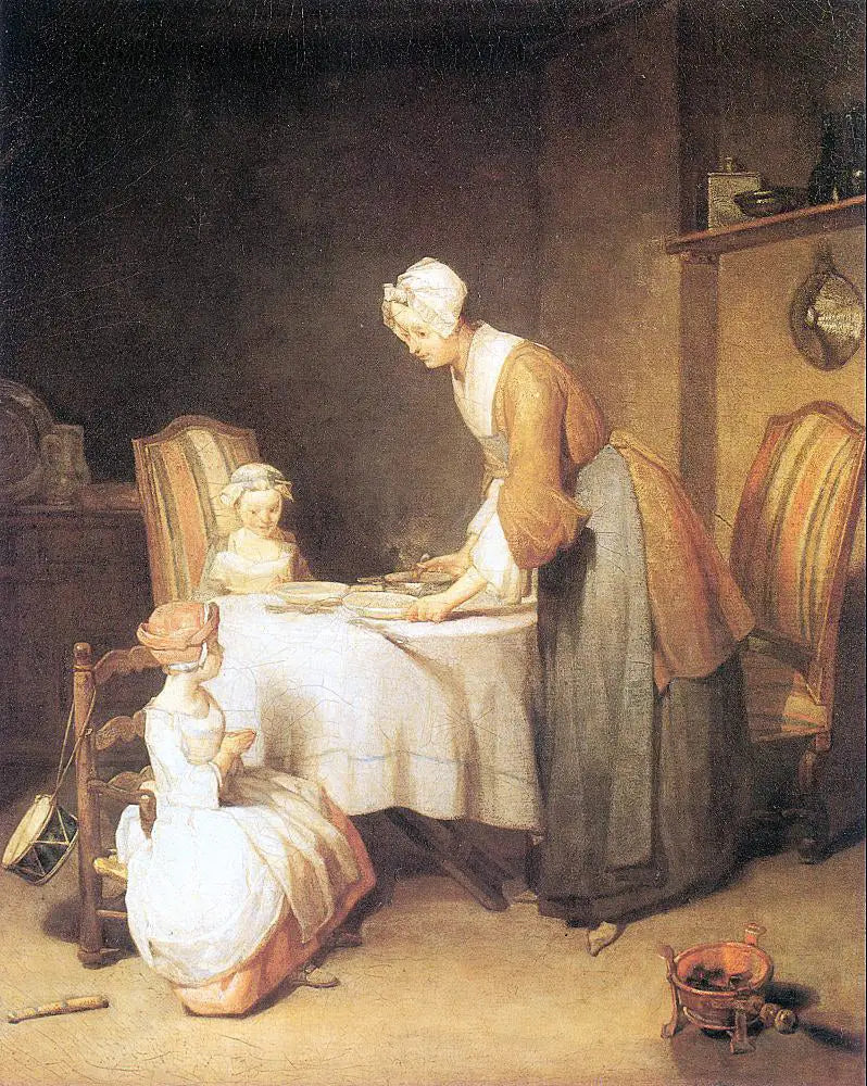 Das Gebet vor dem Essen - Jean Siméon Chardin