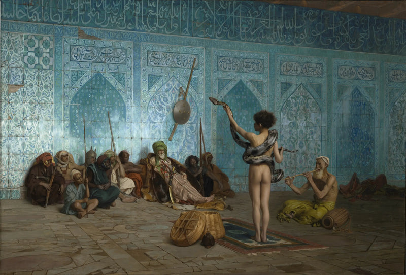 Der Schlangenbeschwörer - Jean-Léon Gérôme
