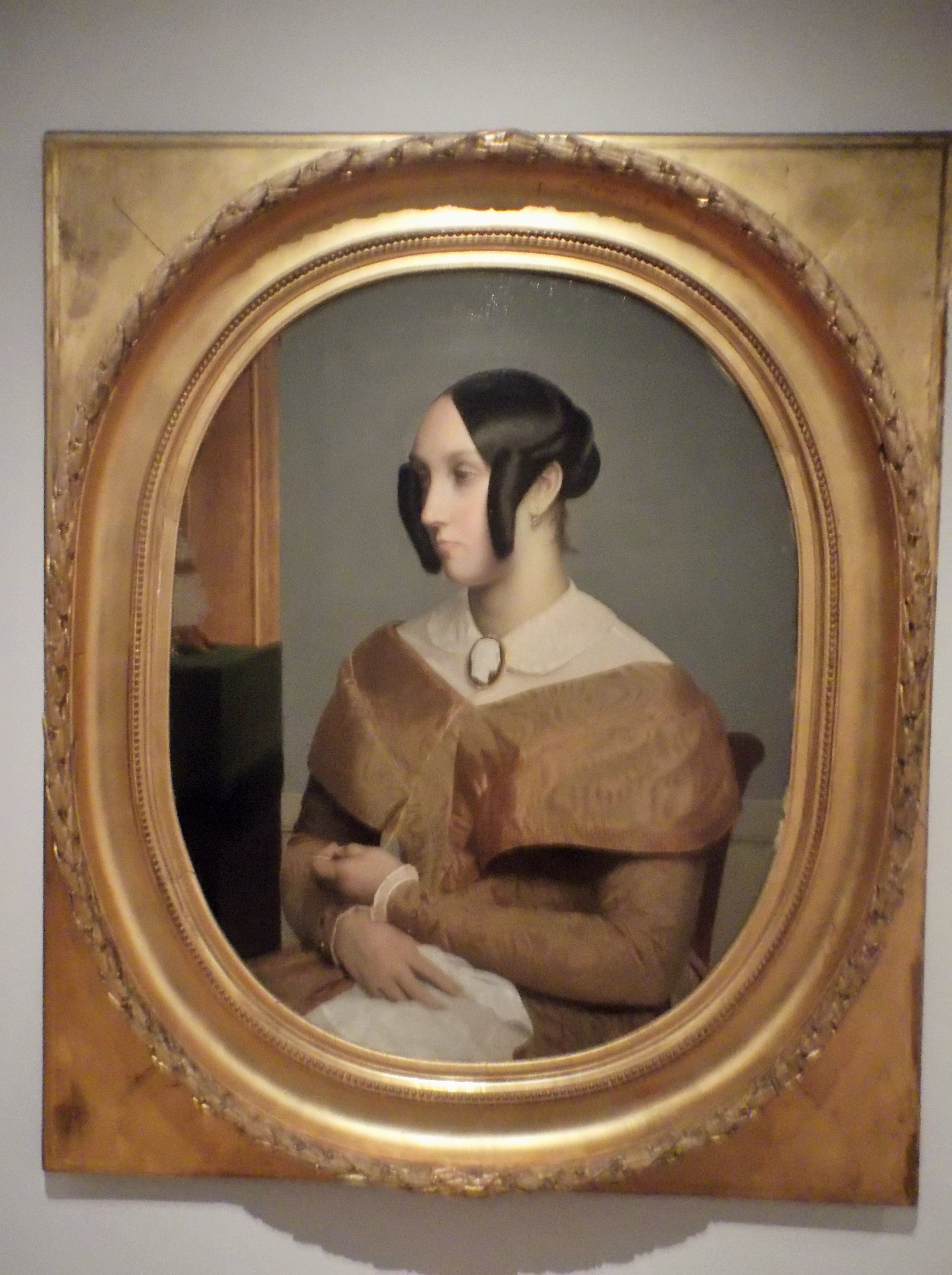 Reproduction du tableau « Portrait de jeune femme - Jean-Léon Gérôme » par Alpha Reproduction en peinture à l’huile