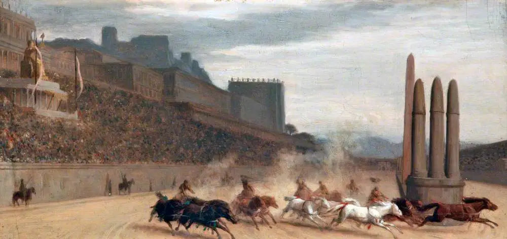 Reproduction du tableau « Circus Maximus - Jean-Léon Gérôme » par Alpha Reproduction en peinture à l’huile
