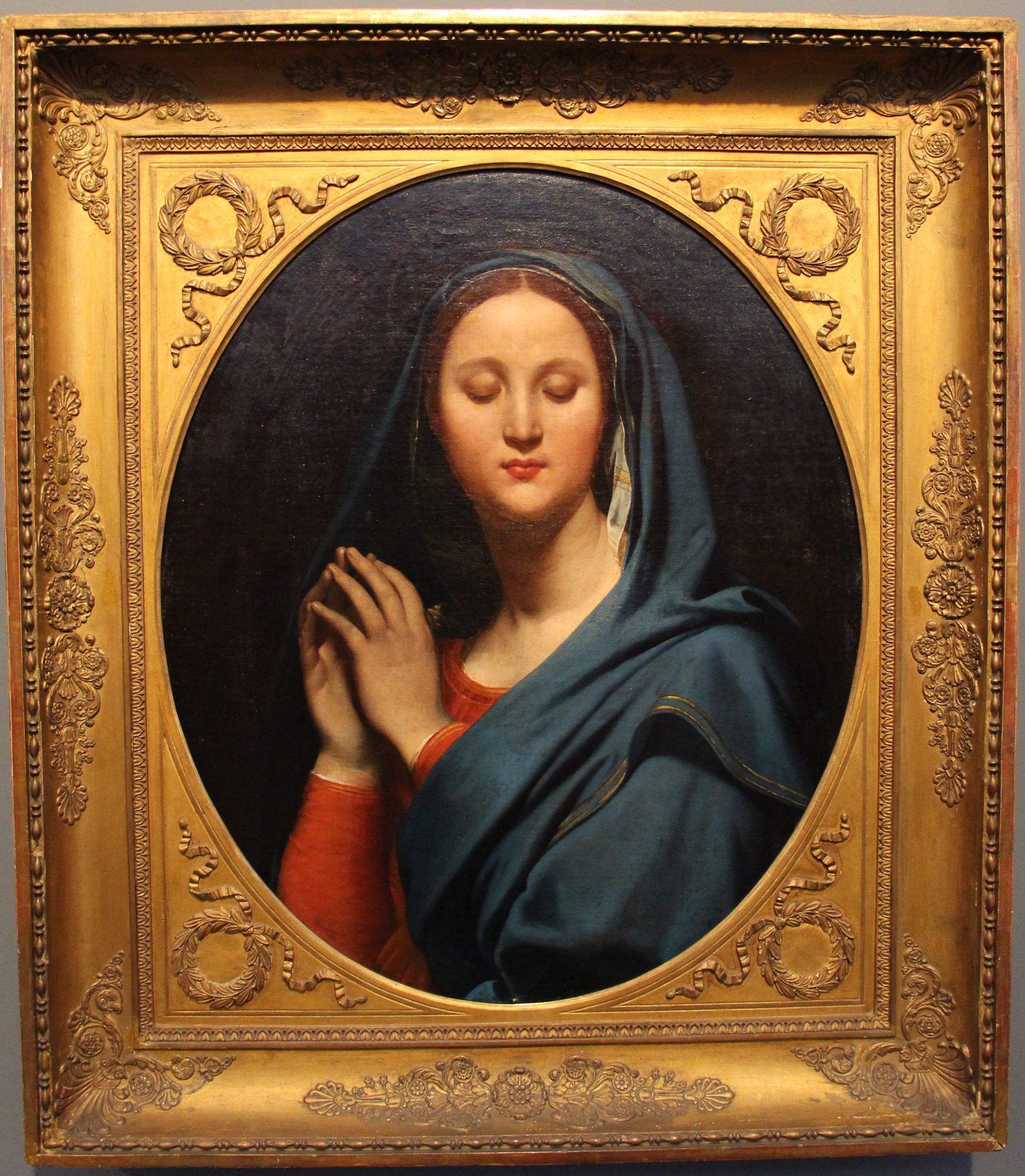 La Vierge au Voile Bleu - Jean-Auguste-Dominique Ingres - Alpha Reproduction