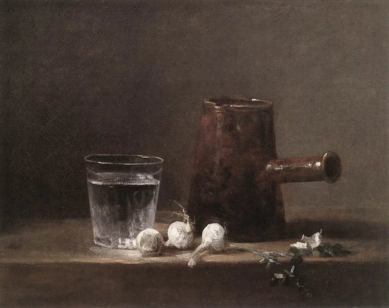 Wasserglas und Kaffeemaschine - Jean Siméon Chardin