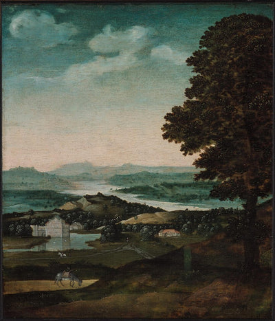 Paysage avec un âne qui broute - Joachim Patinier