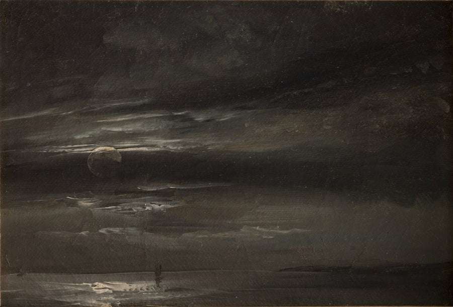 Clair de lune sur la mer, Johan Christian Dahl, 1820, peinture à l’huile