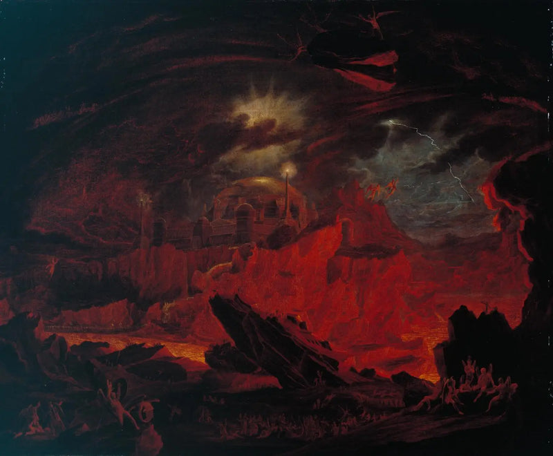 Die gefallenen Engel in der Hölle - John Martin