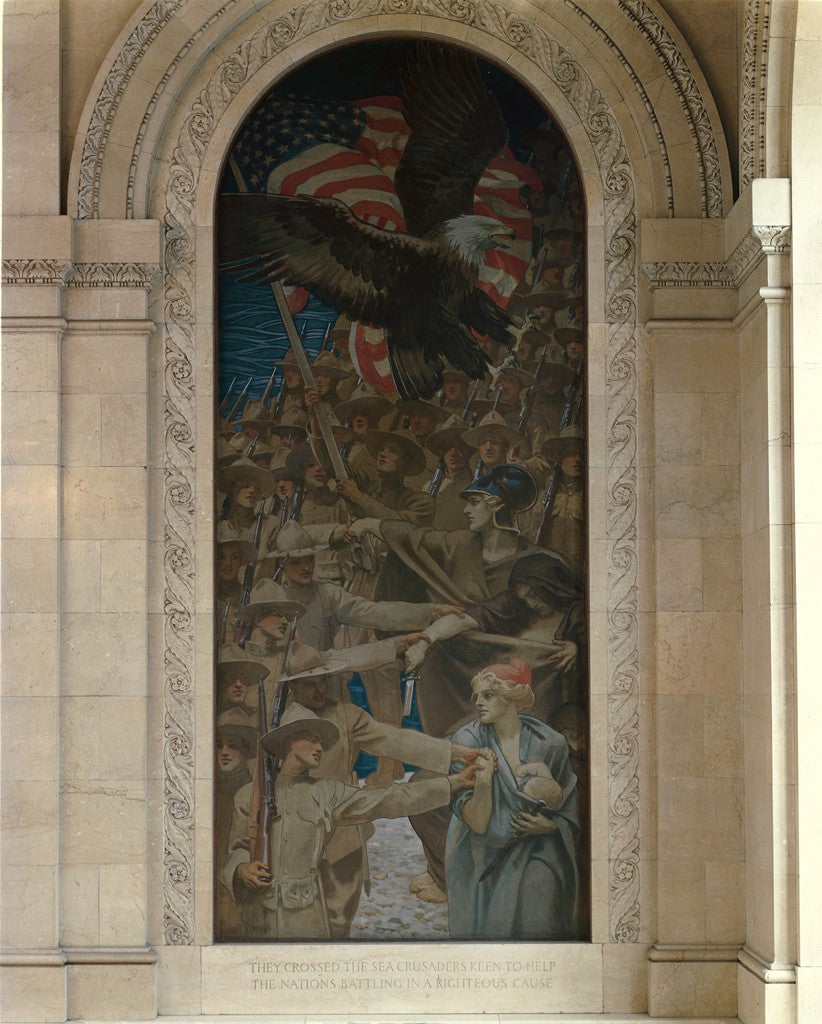 Reproduction du tableau « Entrer en guerre - John Singer Sargent » par Alpha Reproduction en peinture à l’huile