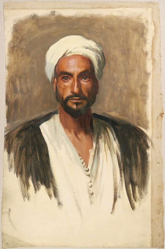 Reproduction du tableau « Homme au turban blanc - John Singer Sargent » par Alpha Reproduction en peinture à l’huile
