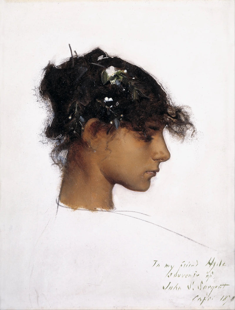 Rosina Ferrara, Kopf eines Mädchens von Capri - John Singer Sargent