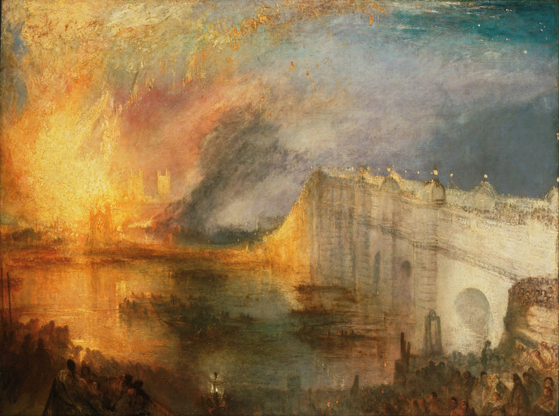Der Brand des Hauses der Lords und des Hauses der Commons, am 16. Oktober 1834 - J. M. W. Turner