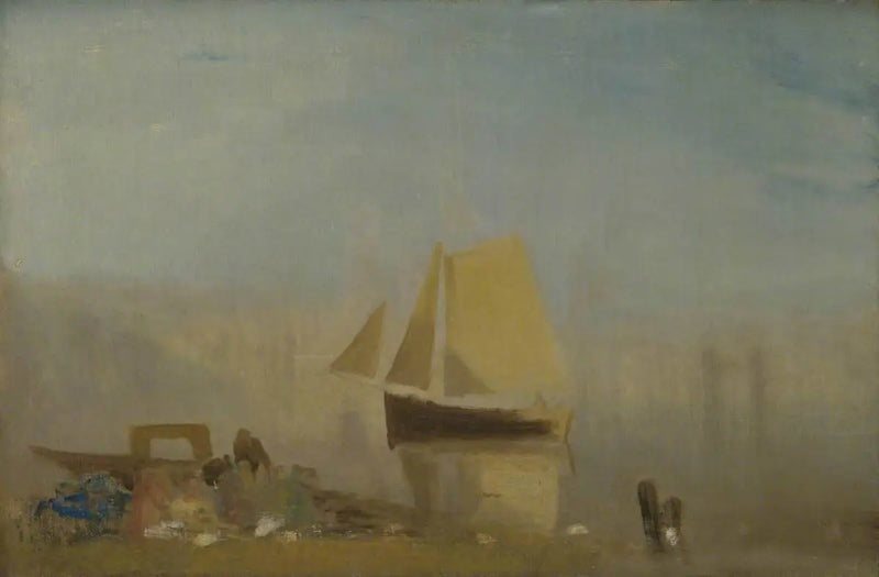 Ein Segelboot in Rouen - J. M. W. Turner