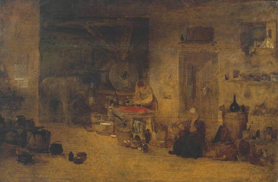 Reproduction du tableau « An Artists’ Colourman’s Workshop - J. M. W. Turner » par Alpha Reproduction en peinture à l’huile