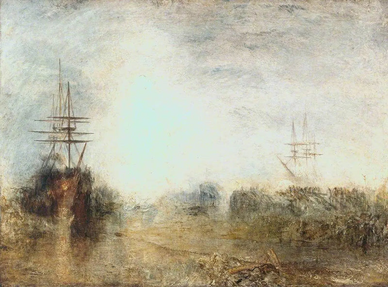 Walfänger (Blubber kochen) in fehlerhaftem Eis verfangen, die versuchen, sich zu befreien - J. M. W. Turner