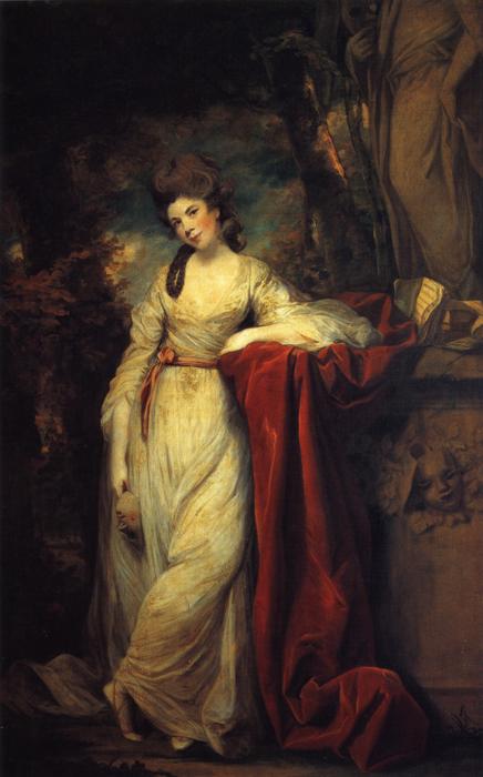 Mme Abington (ca. 1737-1815), als komische Muse - Joshua Reynolds