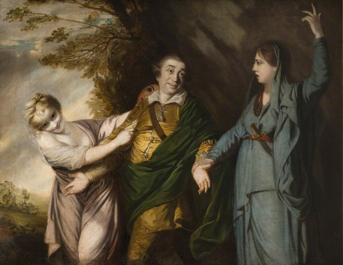 David Garrick zwischen Tragödie und Komödie - Joshua Reynolds